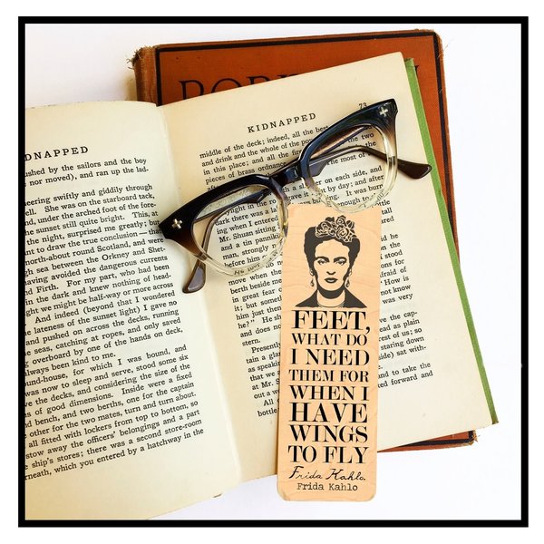 Fly Paper Wooden Bookmark | Frida Kahlo