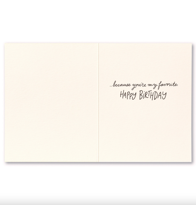 Card | Birthday | Your Birthday Is My Favorite