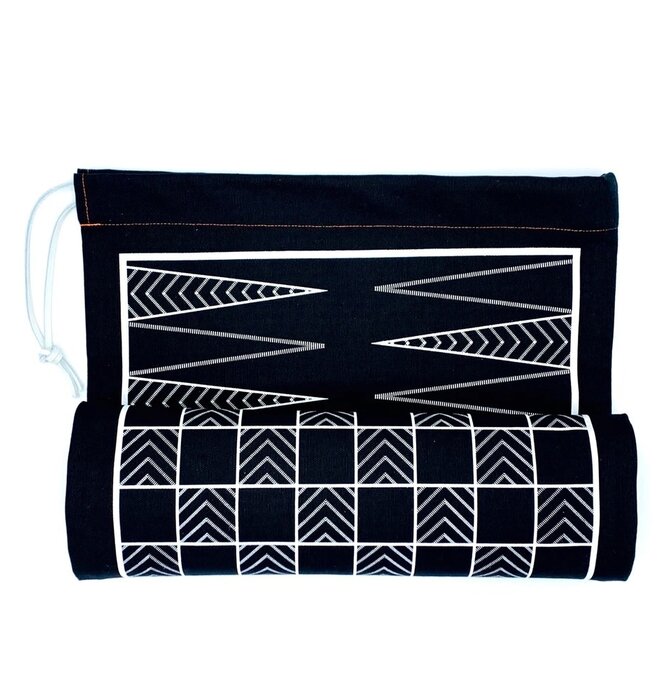 Game Set | Travel Bag | Backgammon/Checkers | Black