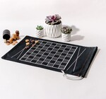Game Set | Travel Bag | Backgammon/Checkers | Black