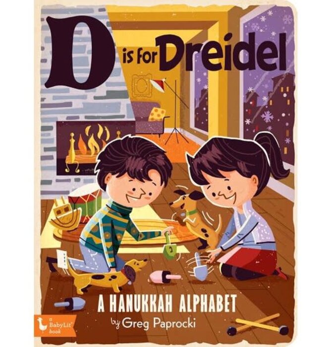 Board Book | Alphabet | D is for Dreidel