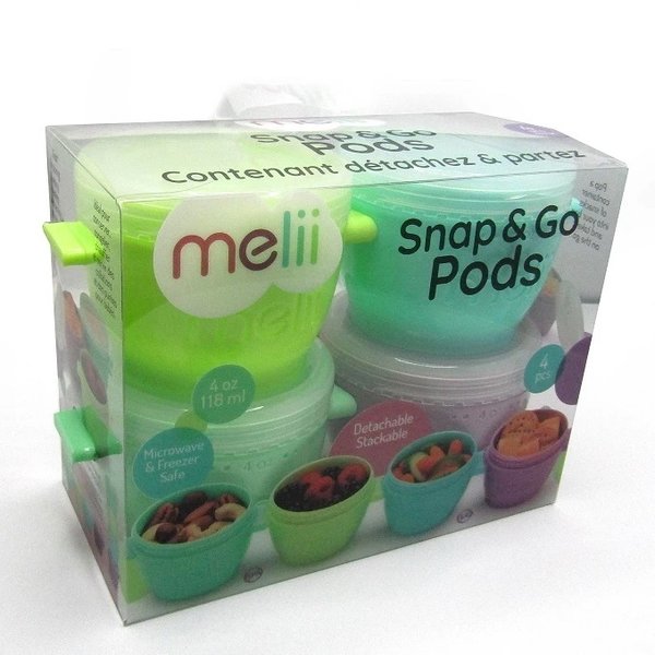 Melli Baby Baby Food Container | Snap & Go Pods 4pack