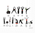 Cocktail Napkins | Happy Holidays