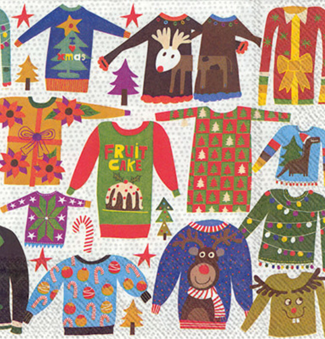 Cocktail Napkins | Ugly Christmas Sweater