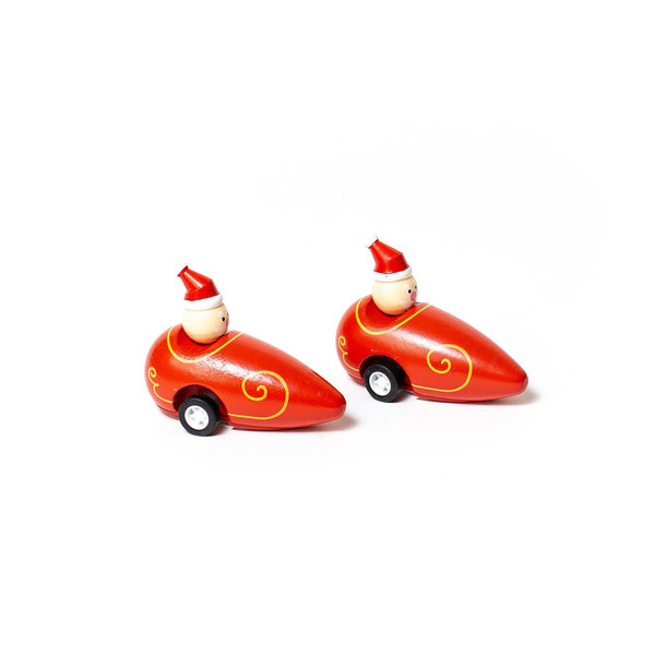 Jack Rabbit Creations Toy | Pull Back Racer | Santa