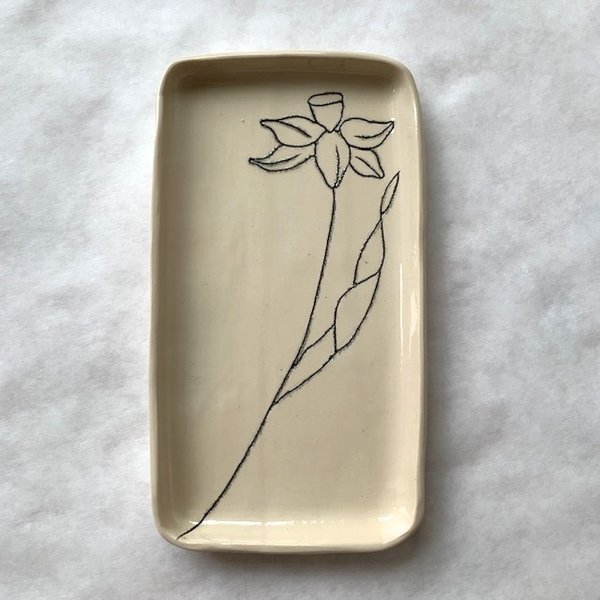 CSF Ceramics Small Ceramic Tray | Flower
