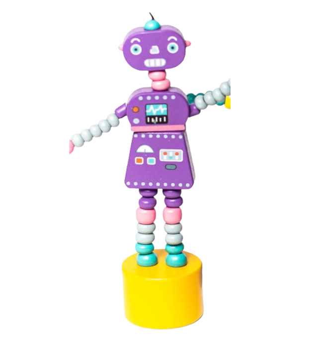 Toy | Push Puppet | Retro Robots
