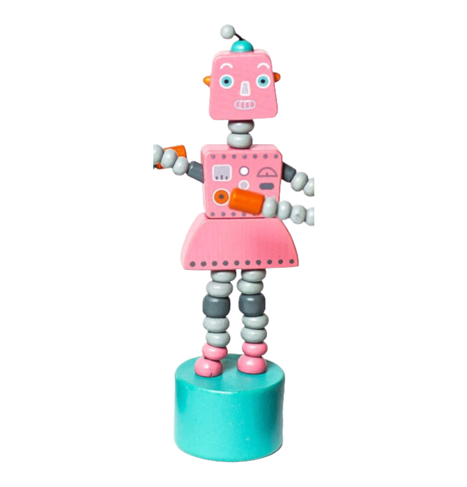 Toy | Push Puppet | Retro Robots