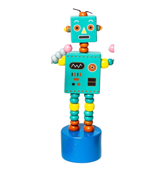 Toy | Push Puppet | Retro Robots