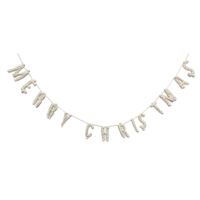 Giftsland Garland | Merry Christmas | Cream Detailed Letters