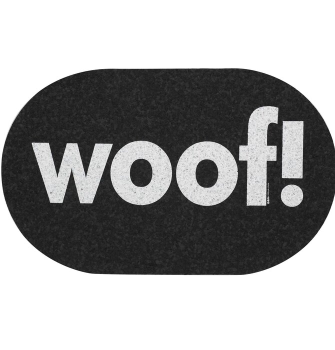 Petmat | Recycled | Jumbo Oval "Woof!"