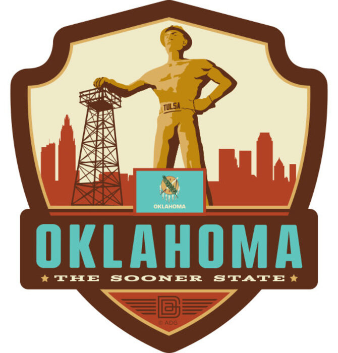 Wooden Travel Tag | Oklahoma