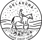 Wooden Travel Tag | Oklahoma