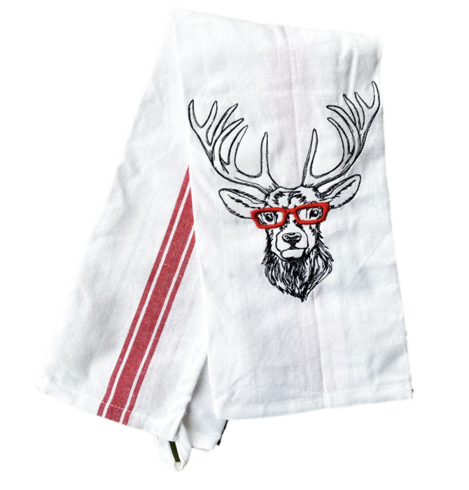 Embroidered Dishcloth | Christmas