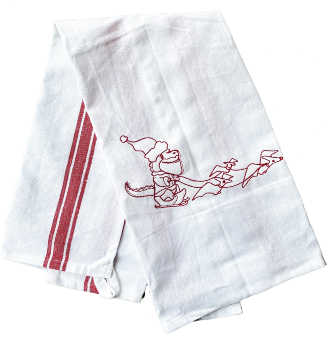 Embroidered Dishcloth | Christmas