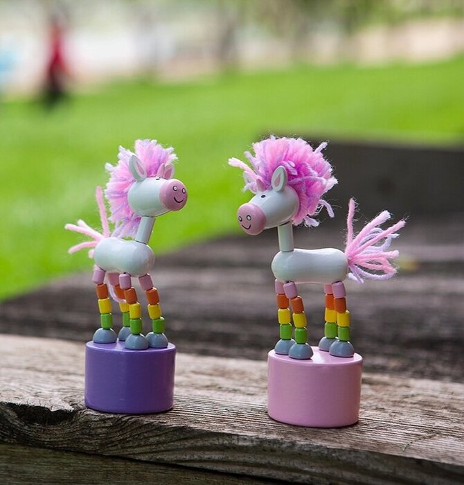 Toy | Push Puppet | Unicorns