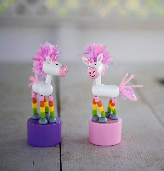 Toy | Push Puppet | Unicorns