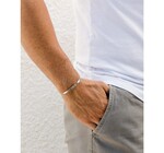 Men's Bracelet Cuff | Adjustable | Silver Thin