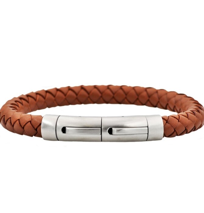 Men's Bracelet | Brown Leather Extendable