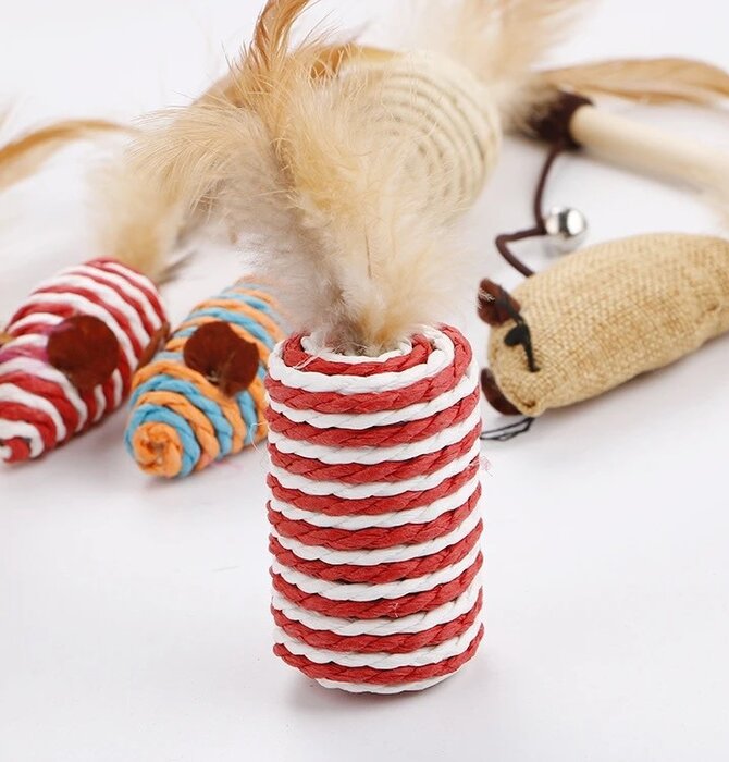Cat Toy | All-Natural | 7-Piece Gift Set
