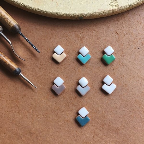Nomad Artisan Co Earrings | Double Square