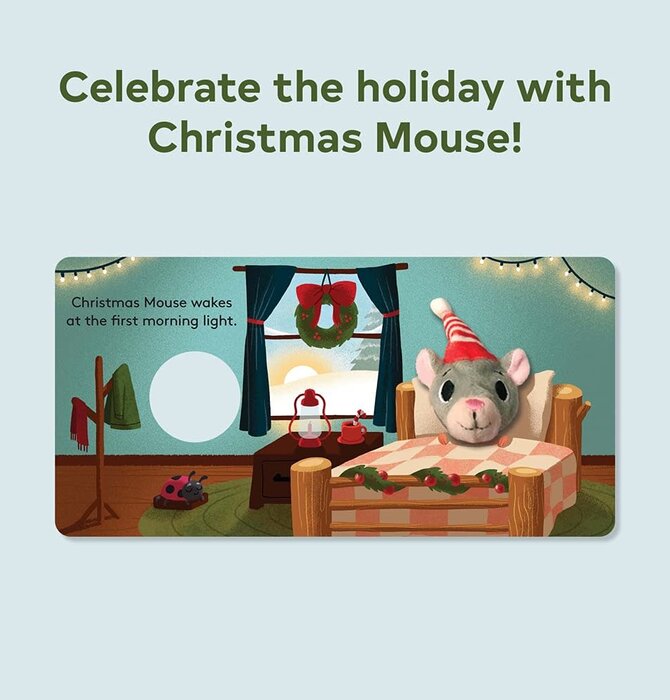Board Book | Finger Puppet | Christmas Mouse