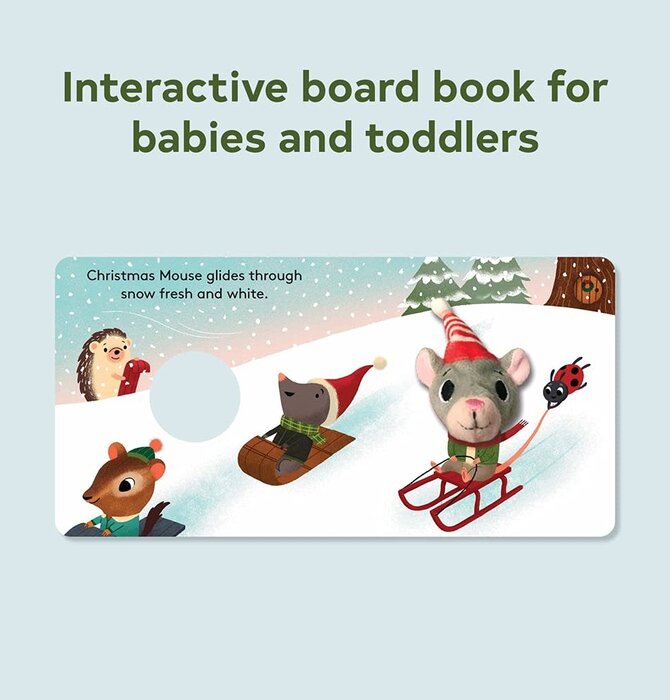 Board Book | Finger Puppet | Christmas Mouse