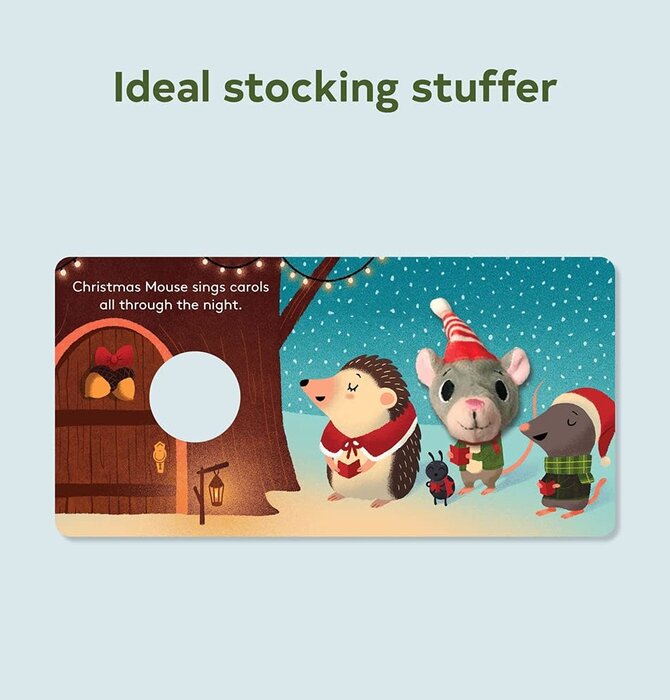 Board Book | Finger Puppet | Christmas Mouse