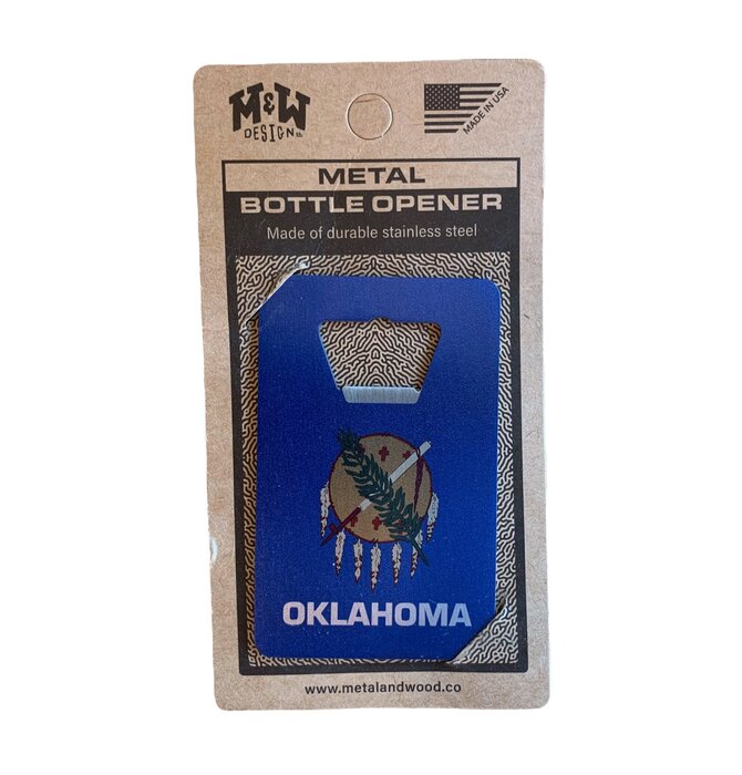 Metal Bottle Openers | "Credit Card" | Oklahoma