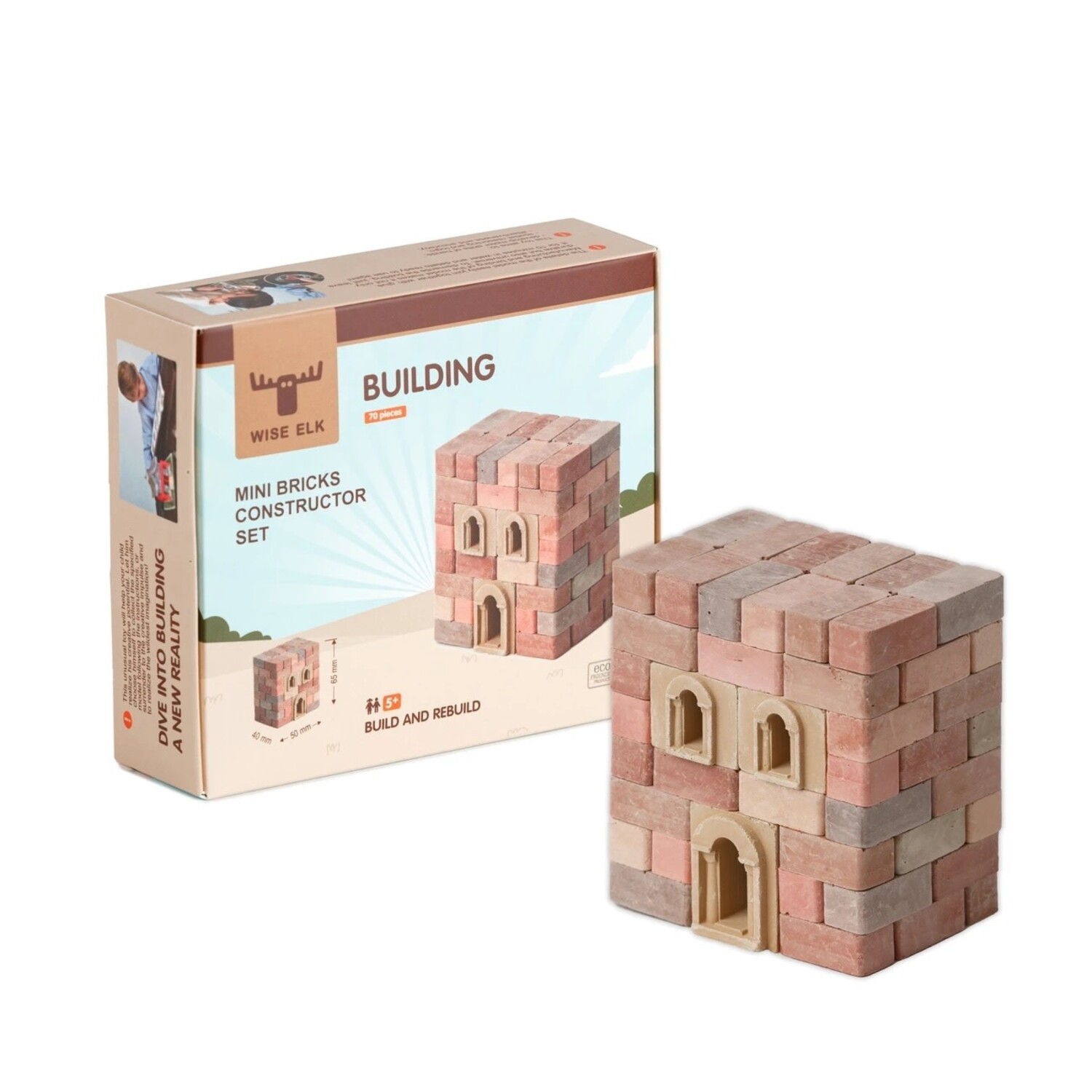 Miniature Clay Clay Brick Building Kits