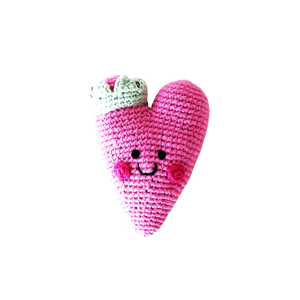 Pebble Crochet Rattle | Heart