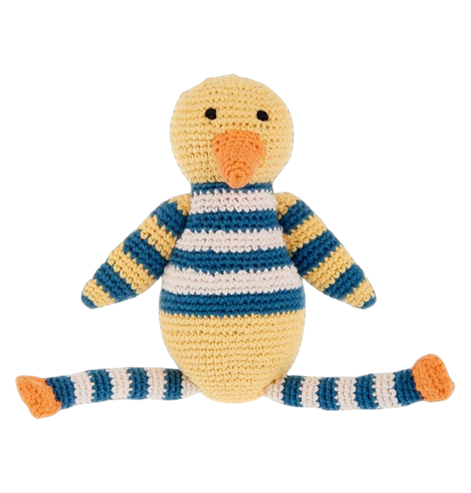 Crochet Rattle Toy | Duck | Organic