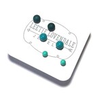 Earrings | Tiny Lucite Stud Set | Ombre