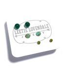 Earrings | Tiny Lucite Stud Set | Ombre