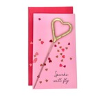 Sparkler | Heart Confetti Card | Sparks Will Fly