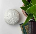 Compass Soapstone Paperweight | Natural Stone