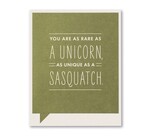 Card | Thanks | Unicorn Sasquatch