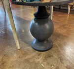 Table | Black Round Mango Wood + Metal Base