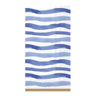 Boston International Guest Paper Towels | Wavy Stripe Blue