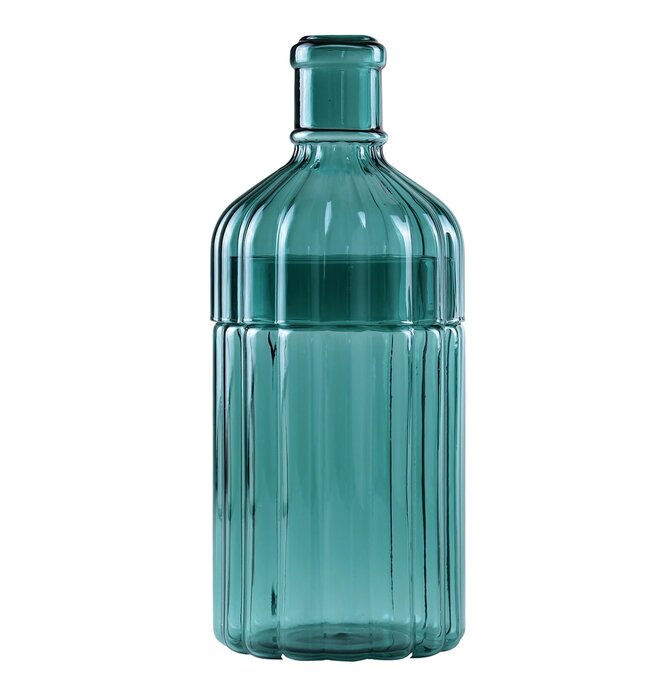 Ribbed Glass Vase | Metropolitan Elegance