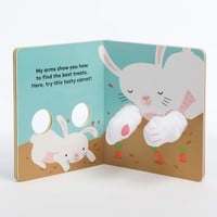 Chronicle Books Board Book | Finger Puppet | Hug Me Little Bunny