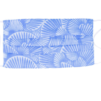 Poppy + Sage Face Mask | Seashell Belize Blue