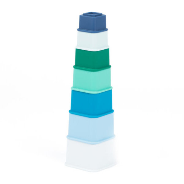 Stack Cup Brand Stackable Plastic Cups w/ Nesting Handles