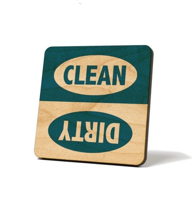 Dishwasher Magnet | Dirty/Clean | Bright Blue