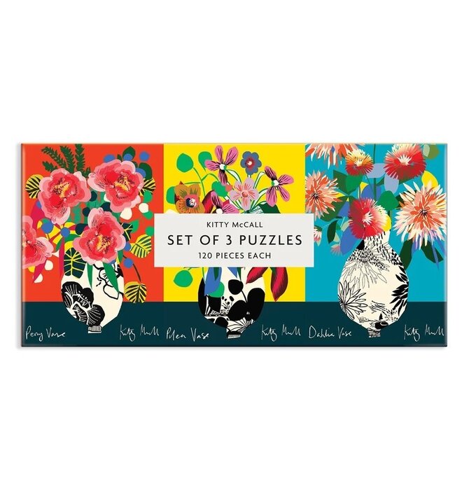 Puzzle | 120pc Set/3 | Kitty McCall Flower Vases