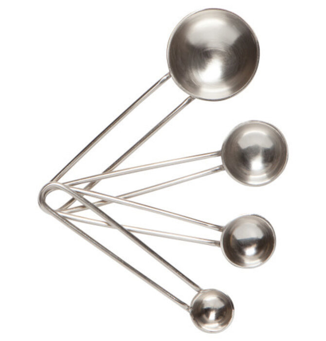Measuring Spoons | Metallic Silver