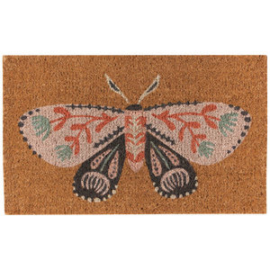 Now Designs Coir Doormat | Far & Away (Moth)