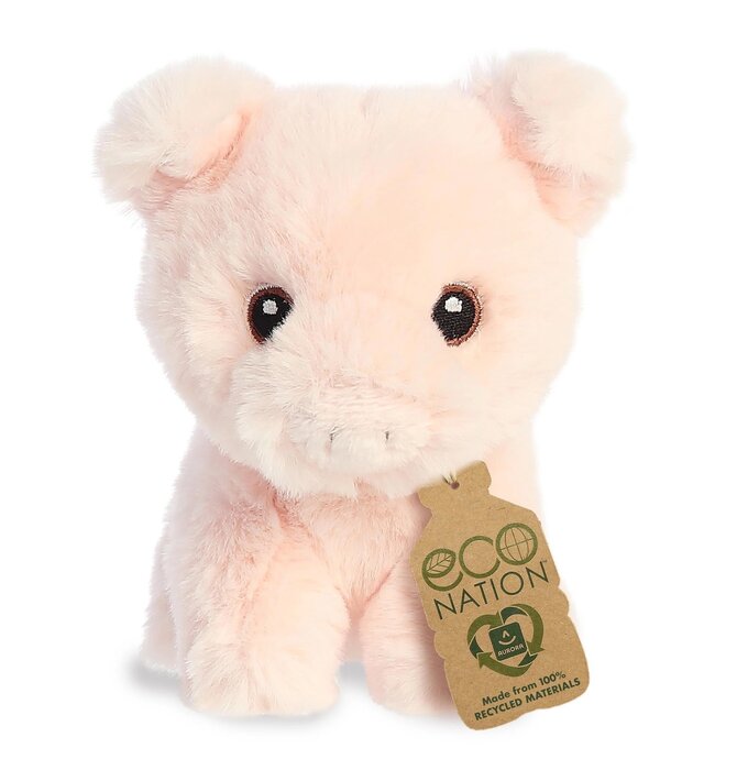 Toy | Eco Plush Animal | Mini Pig