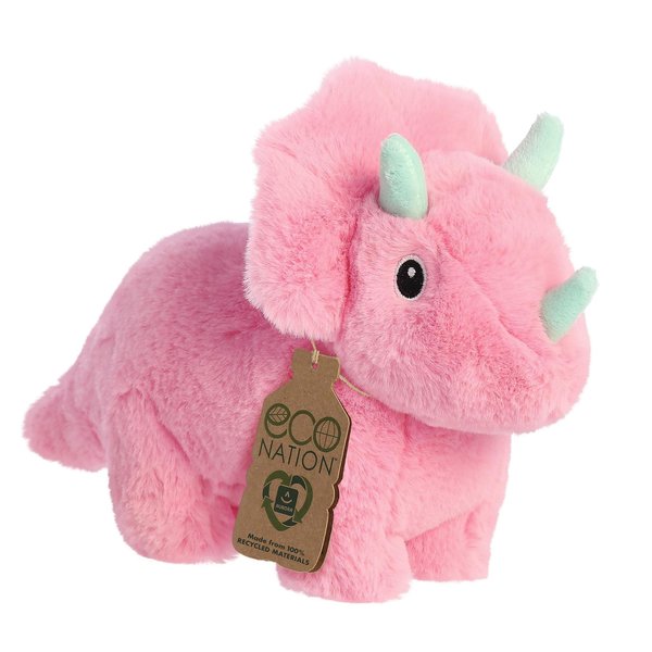 Aurora Toy | Eco Plush Animal | "Trix" Triceratops