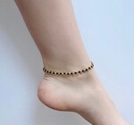 Anklet | Brass Accent + Glass Beads